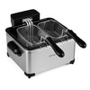 5.3-Qt Electric Deep Fryer with 3 Baskets 1700W LED Touch Screen and 6 Presets-Silver - Gallery View 1 of 11