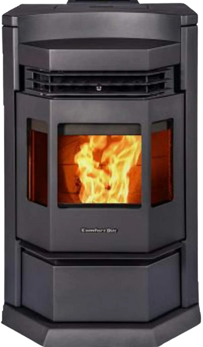 ComfortBilt HP22-N 2,800 sq. ft. EPA Certified Pellet Stove with Auto Ignition 80 lb Hopper Capacity Black New