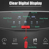 Digital display of the 3HP electric folding treadmill showing time, speed, distance, and calories for effective.
