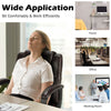 Adjustable leather executive office chair with armrests, ergonomic design, and 360° swivel for home or office use.