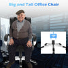 Big and tall adjustable high back leather executive chair with ergonomic design, 350 lbs capacity, ideal for office use.