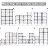 42" x 14" x 56" DIY 12-Cube Metal Grid Wire Storage Cubes - Gallery View 5 of 16