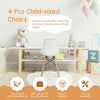 Child-sized DSW chair with sturdy beech legs, lightweight design, perfect for nurseries and playrooms.