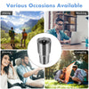 30oz stainless steel tumbler cup with lid, double-wall insulated for hot and cold drinks, ideal for hiking, camping.