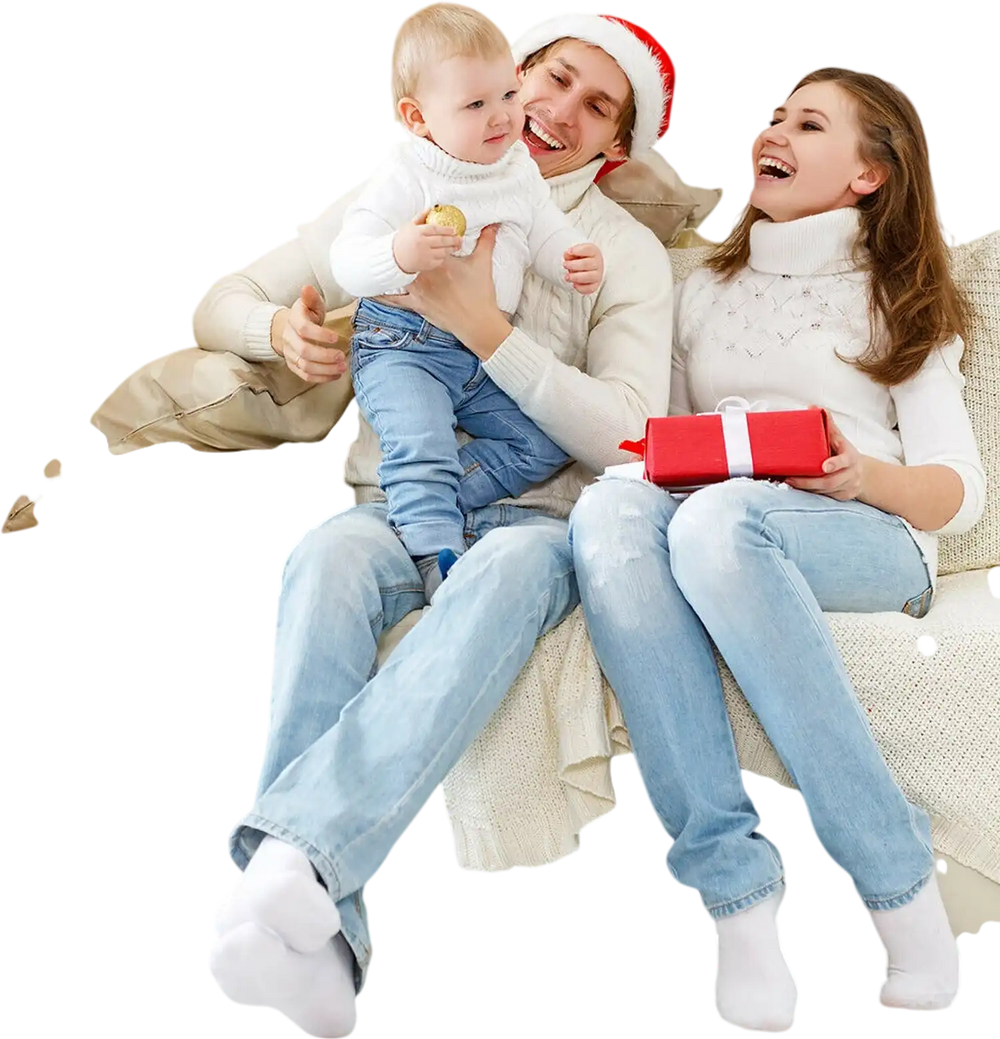 Snow-flocked 6-foot Christmas tree with 928 tips, pre-lit for a warm festive atmosphere, perfect for family gatherings.