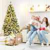 6 Feet Pre-lit Snow Flocked Hinged Christmas Tree with 928 Tips and Metal Stand-6 ft - Gallery View 1 of 12