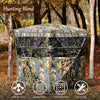 3-person portable hunting blind with vivid camouflage, multiple windows, and durable fabric for easy setup in outdoor.