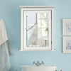 Bathroom Mirror Cabinet Wall Mounted Adjustable Shelf Medicine Storage-White - Gallery View 1 of 13