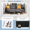 Costway Modern Loveseat with High-Density Backrest Cushions New