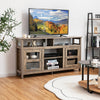 58 Inch TV Stand Entertainment Console Center with 2 Cabinets-Natural - Gallery View 1 of 11