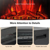 Realistic flame effect and control features of the 28-inch electric fireplace, ideal for cozy indoor ambiance.