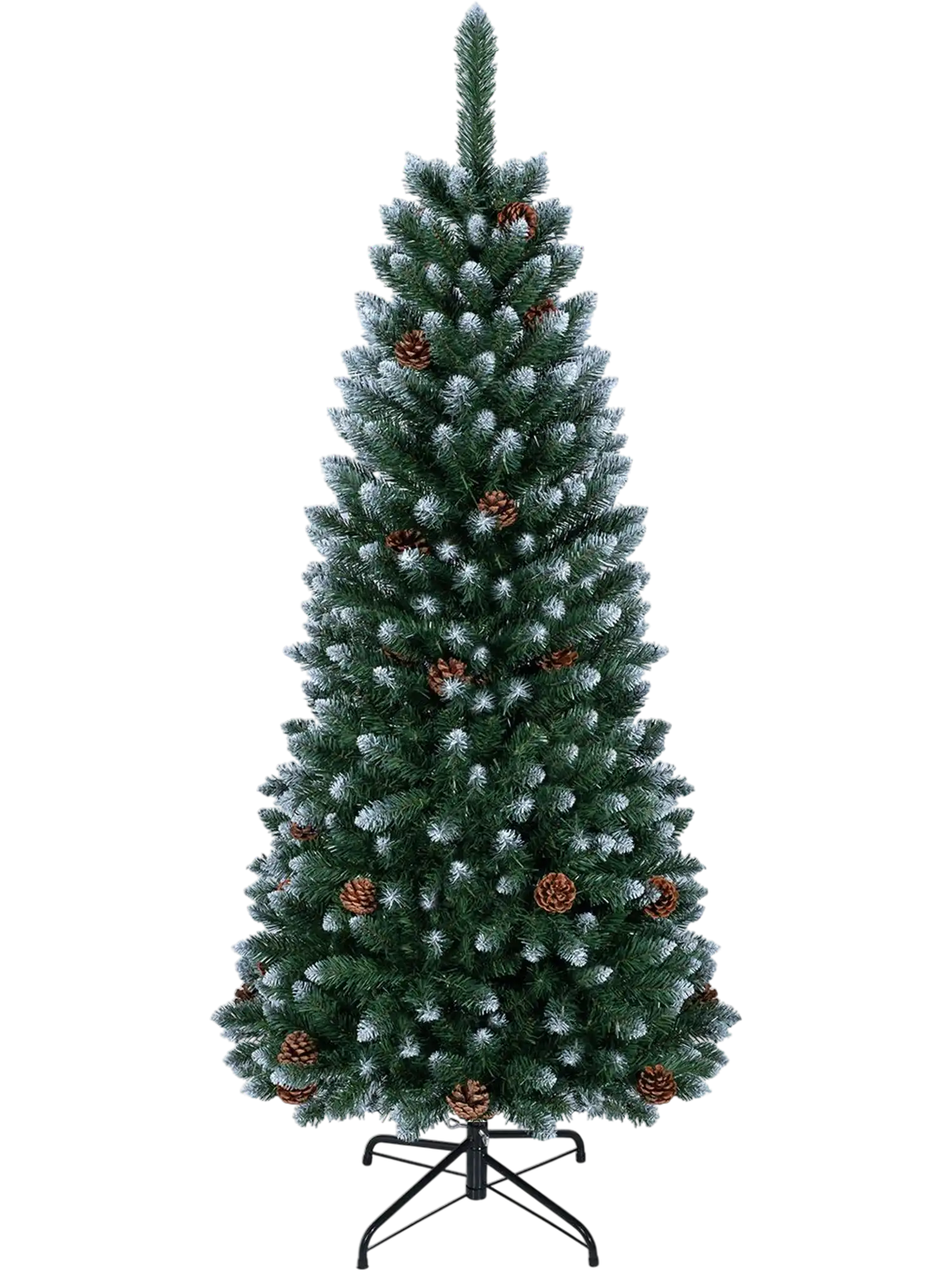 Costway Artificial Pencil Christmas Tree with Pine Cones 82014935 New