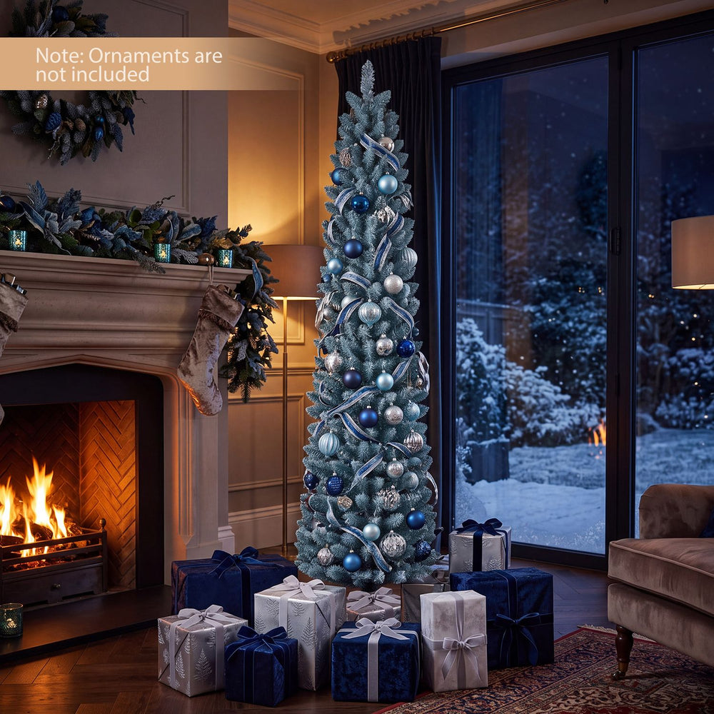 5/6/7/8 Feet Artificial Christmas Tree with 210/320/418/535 PVC Branch Tips-6 FT - Gallery View 1 of 10