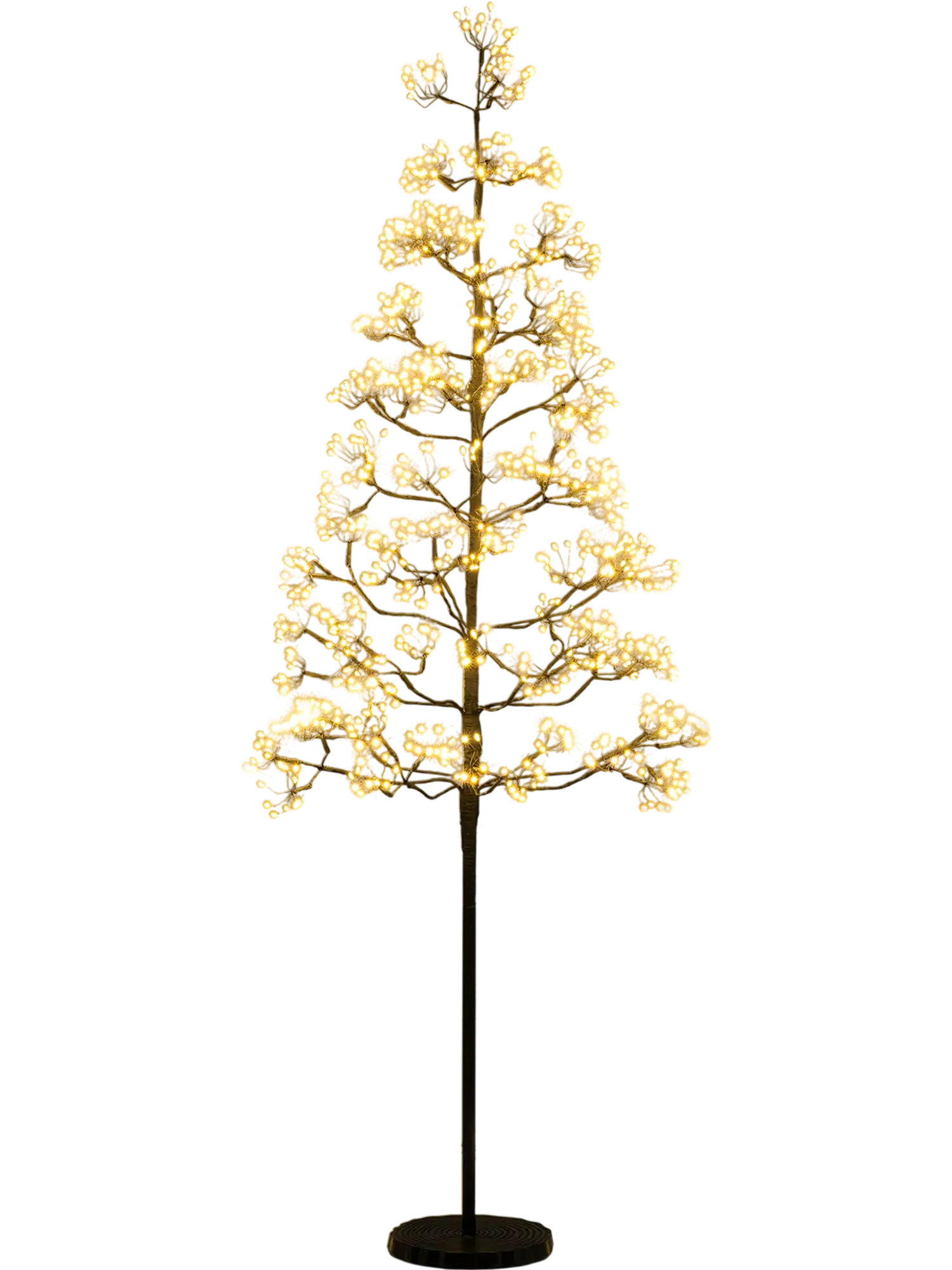 Costway Pre-lit Artificial Cedar Alpine Christmas Tree Warm White LED Weighted Base 75533224 New