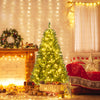 5/6/7 Feet Artificial Christmas Tree Hinged Xmas Tree with 7 Lighting Modes-5 Feet - Gallery View 1 of 10