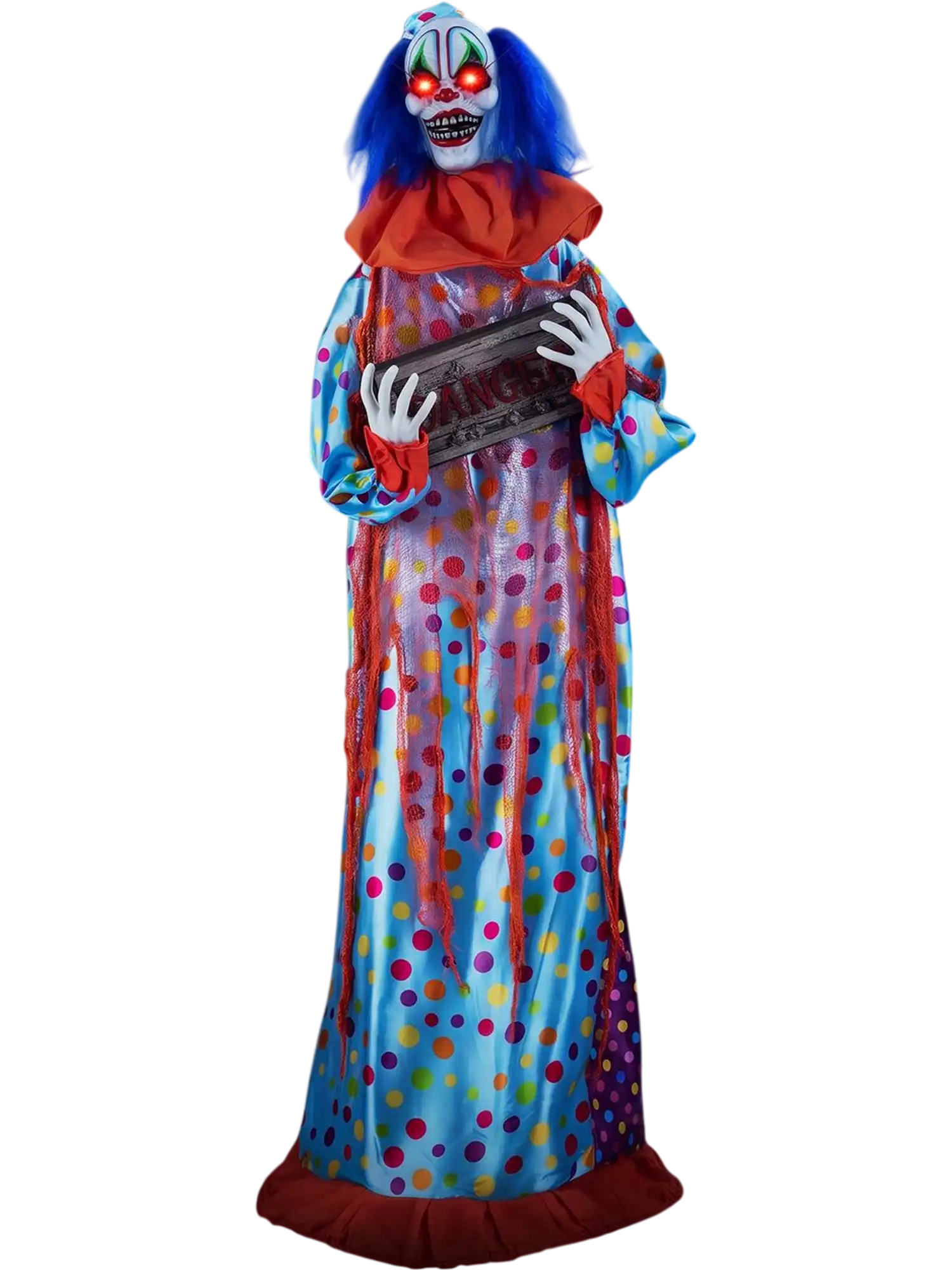 Costway 5.6' Halloween Animated Clown Snap-Up Head Voice Effects 38865639 New