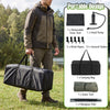 5-7 person inflatable camping tent with screened porch, portable design, includes carrying bag and hand pump for easy.