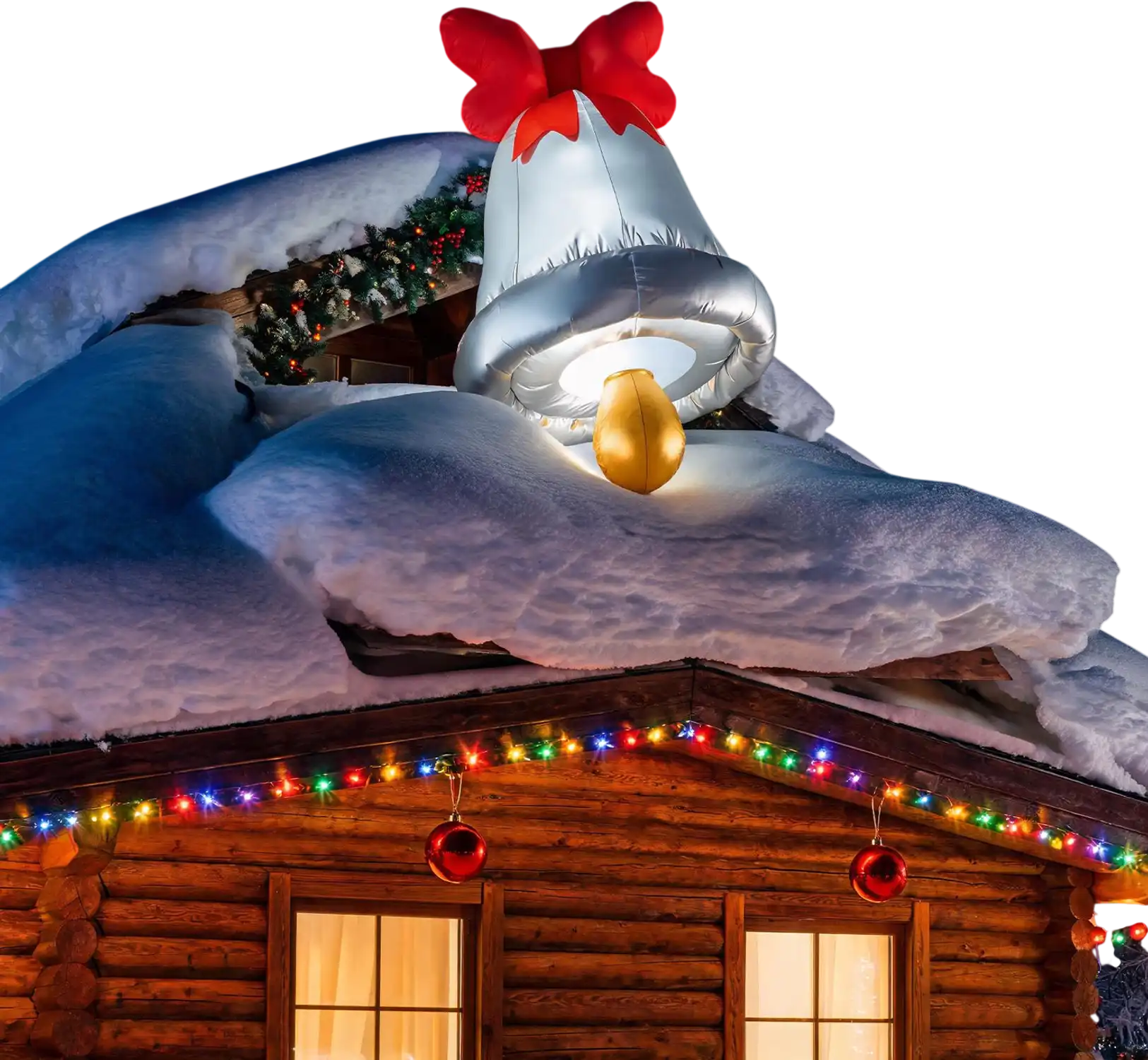 Costway 5.9' Christmas Inflatable Climbing Santa Outdoor Decoration 87359610 New