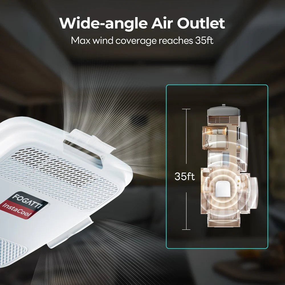 Fogatti InstaCool 150P II RV Rooftop Air Conditioner Heat & Cool Non-Ducted 15,000 BTU 115V New