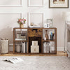 5-Cube Bookcase with Storage Drawer Freestanding Bookshelf Modern Display Rack-Rustic Brown - Gallery View 1 of 10