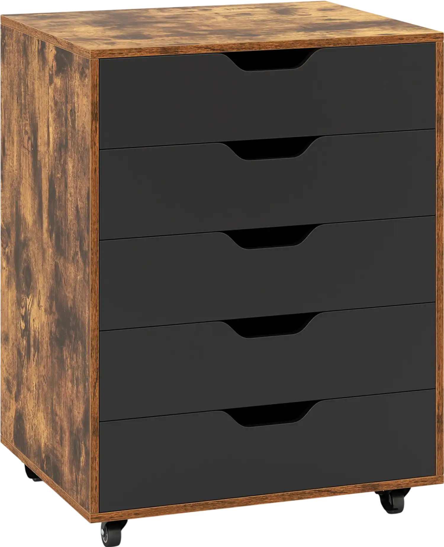 Costway 5 Drawer Mobile File Cabinet with Wheels 04719356 New