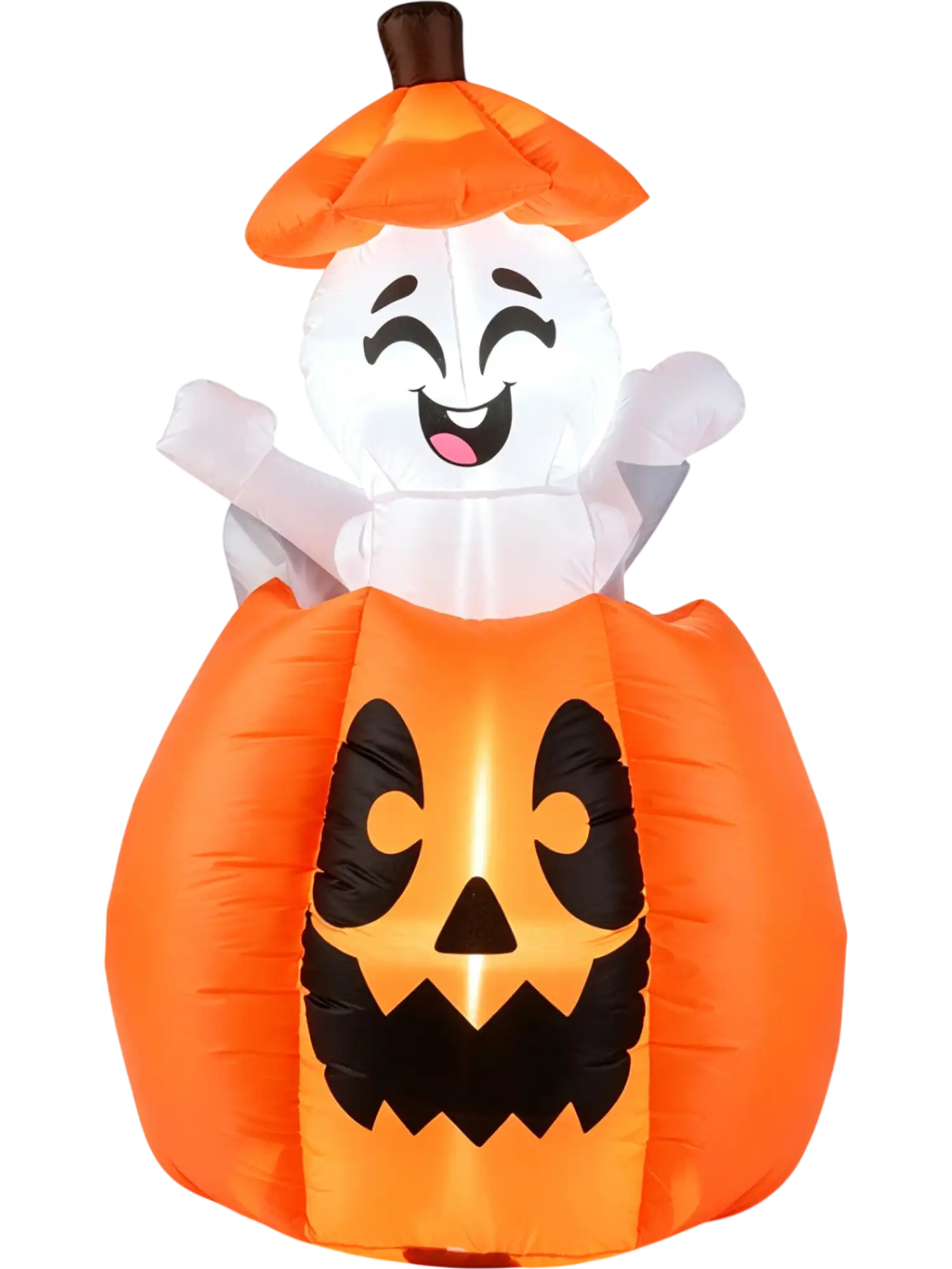 Costway 5' Animated Halloween Inflatable Pumpkin Rising Ghost Holiday Decor 98022549 New