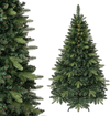 5 FT artificial Christmas tree featuring 500 realistic branch tips and a folding metal stand for easy setup and storage.