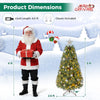 5 FT artificial Christmas tree with 238 blossom pine needles, fully decorated and featuring warm white LED lights for festive charm.