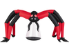Halloween Inflatable Spider Blow Up Yard Scary Spider with Red Tunnel Light Eyes
