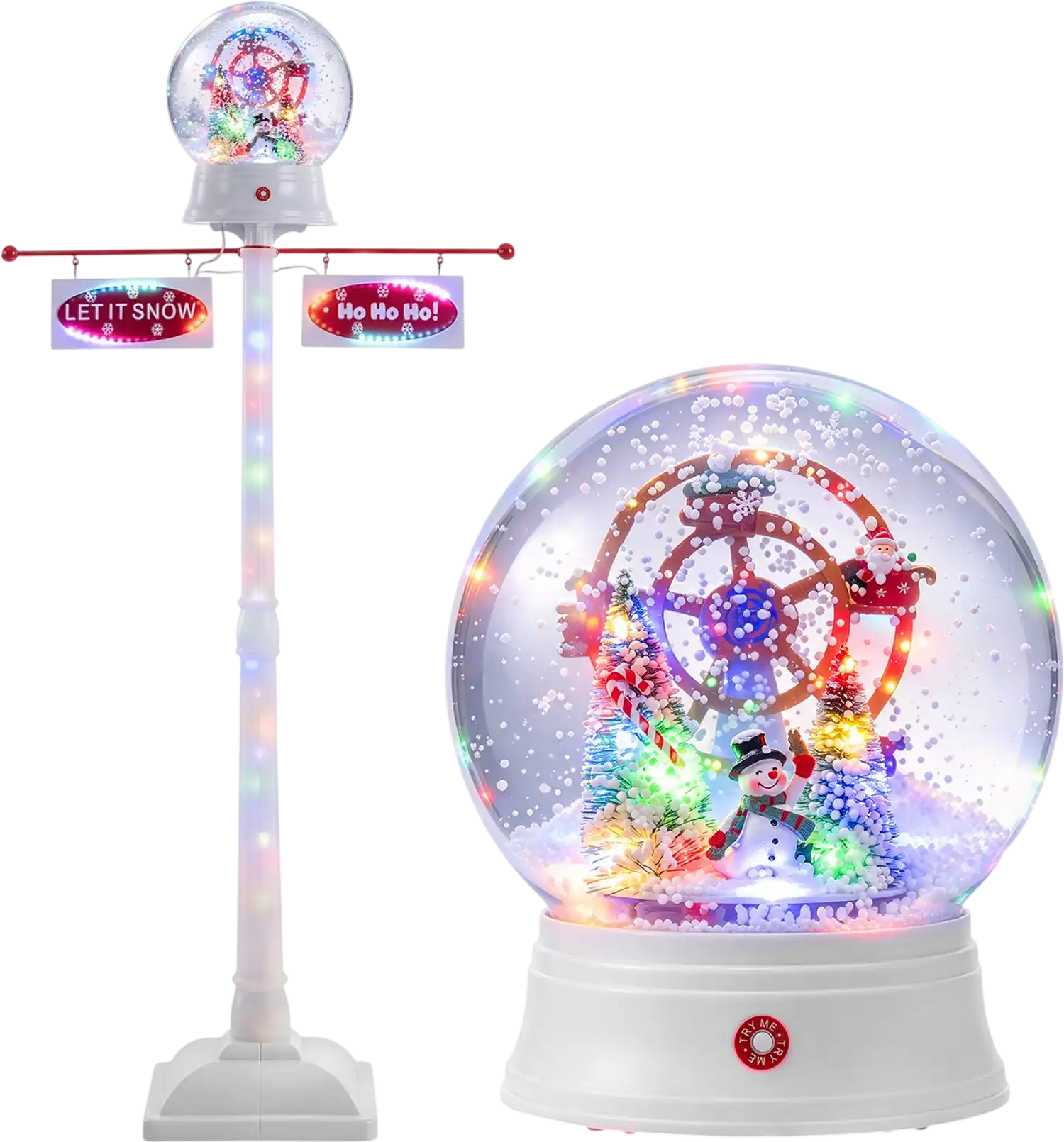 Costway 5' Indoor Christmas Street Lamp Post w/ Colorful Lights 37149302 New