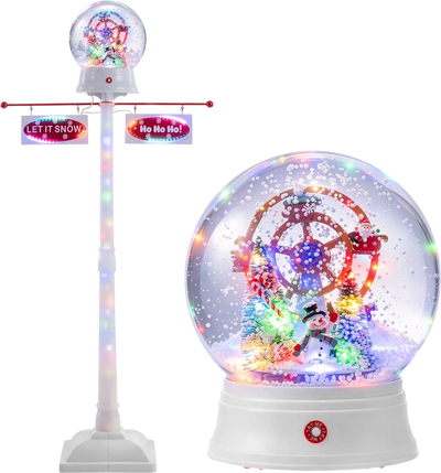 Costway 5' Indoor Christmas Street Lamp Post w/ Colorful Lights 37149302 New