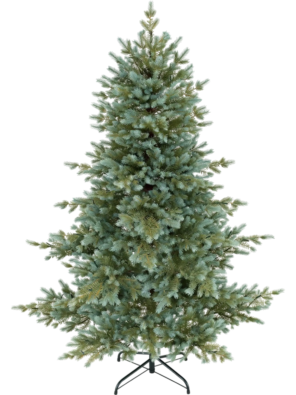 5 FT pre-lit artificial Christmas tree with 260 warm white LED lights and blue-green tones for a festive ambiance.