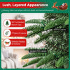 Lush 5 FT pre-lit artificial Christmas tree features 507 branch tips and warm LED lights for festive indoor celebrations.