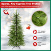 5 FT pre-lit artificial Christmas tree features 670 warm white lights and 313 PE branch tips for a natural look.