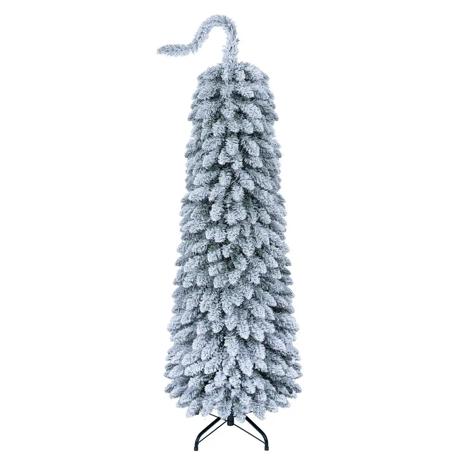 Costway Pre-Lit Artificial Christmas Tree Bendable Top Warm White LED 93055929 New