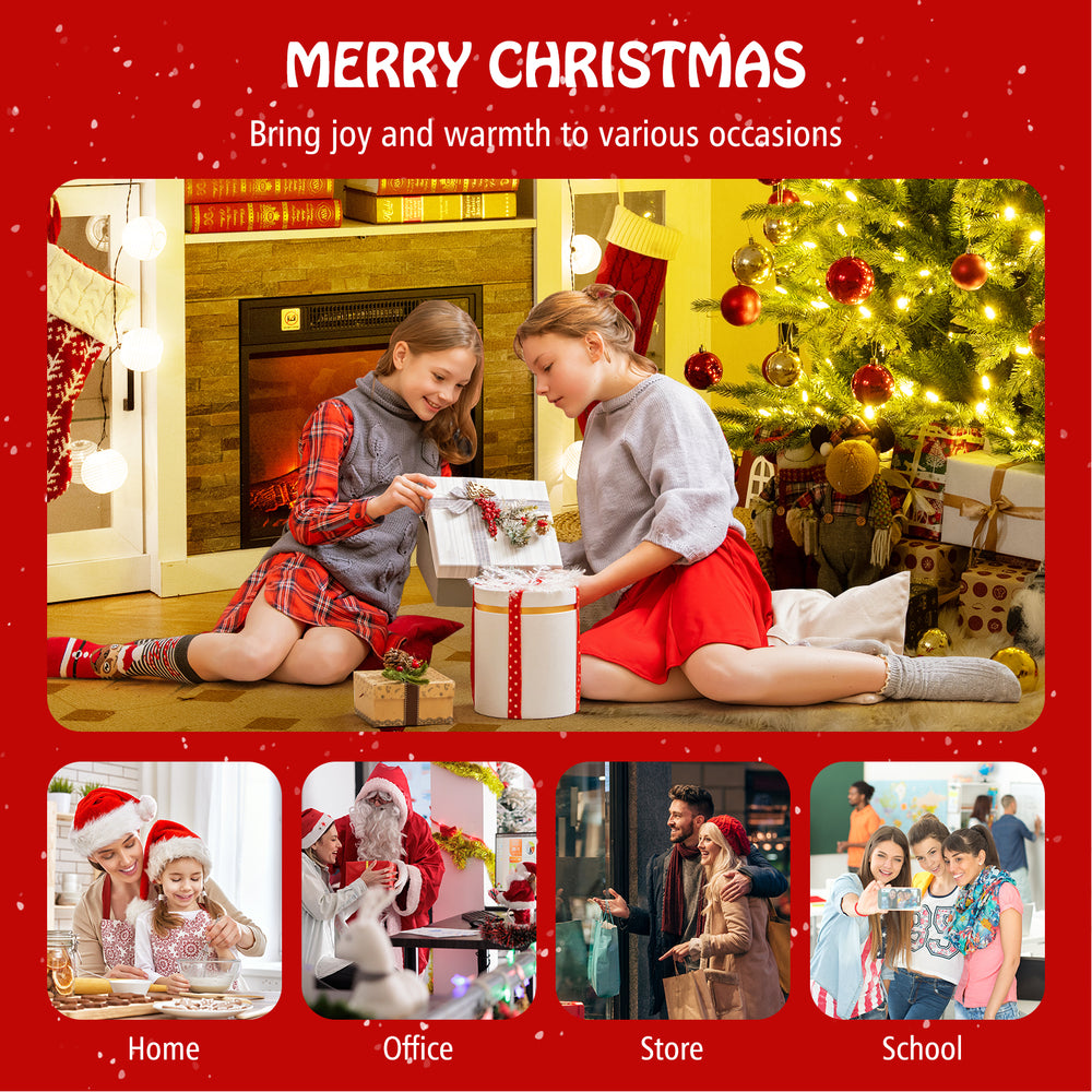Lush 5-foot artificial Christmas tree featuring 200 warm white LED lights, ideal for creating festive warmth in any.