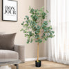5.5 Feet Artificial Eucalyptus Tree with 517 Silver Dollar Leaves-1 Pack - Gallery View 1 of 10