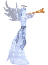 5 Feet Christmas Angel with 100 LED Lights and Ground Stakes