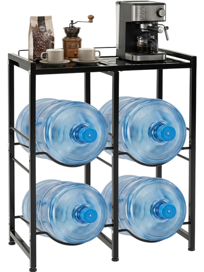 Costway 5 Gallon Water Jug Holder 4 Bottles 0019119075113 New