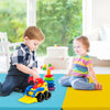 Colorful 5-panel folding gymnastics mat for kids, featuring soft EPE foam, ideal for yoga and playtime activities.