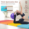 5-panel folding gymnastics mat in vibrant colors, featuring soft EPE foam for comfort, ideal for kids and adults.