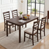 5-Piece Dining Table Set for 4 with Upholstered Chairs for Small Space and Dining Room - Gallery View 2 of 11