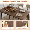 Costway Dining Table Set 5-Piece with Wood Frame and Padded Seat New