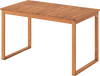 Outdoor Acacia Wood Dining Table with Slatted Tabletop for Garden
