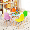 5 Pieces Kid's Colorful Set with 4 Armless Chairs-Multicolor - Gallery View 1 of 10