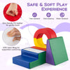 Multicolor kids climbing toys set featuring PU leather cover and EPE foam filling for safe, supportive play.