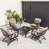Costway Patio Rocking Chairs and 4-in-1 Fire Pit Table New