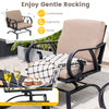 Costway Patio Rocking Chairs and 4-in-1 Fire Pit Table New