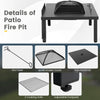 Costway Patio Rocking Chairs and 4-in-1 Fire Pit Table New