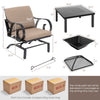 Costway Patio Rocking Chairs and 4-in-1 Fire Pit Table New